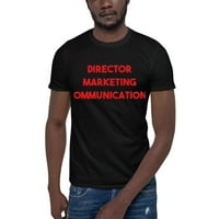 Crvena direktorica marketinške komunikacije kratka rukava pamučna majica od nedefiniranih poklona
