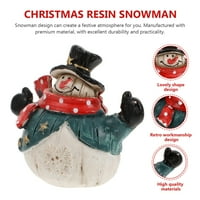 Tinksky Božićni snjegović ukras malog ornamenta Jedinstveni zanat za smolu