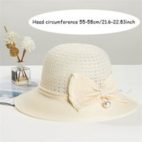 Shade Travel Bow Capket CAP Ljeto sklopivo sunčano slamna šešir za sunčanje Sunčana kapa za sunčanje