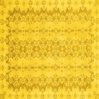 Ahgly Company Zatvoreni kvadrat Sažetak žuti modernim prostirkama, 8 'kvadrat