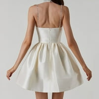 Ljetne casual haljine za djevojčice haljina haljina visoki vrat CoverAll Soft White XL
