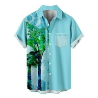 Muška majica modna casual majica za muškarce Ljetna kuća za odmor Plaža Modni trend Leisure Digitalni ispis Majica kratkih rukava Crna XS