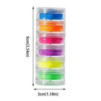 Pjewawe prah za nokte puder na papir u boji u boji u boji u boji Multi MirrorPowder Nail Boja svjetlucaj