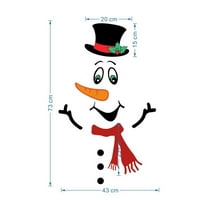 Snowman hladnjak set, slatki smiješni magnet hladnjača hladnjače naljepnice za božićne ukrase za frižider,