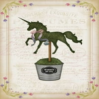 Topiary Unicorn i Poster Print Jennifer Pugh
