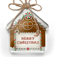 Ornament tiskan jednostran sretan božićni božićni neonblond