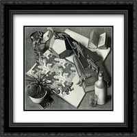 Reptili matted crni ukrade uokvirene umjetničke otiske od strane M.C. Escher