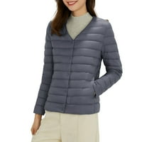 Jesen Flannel jakna Ženska jakna za žene za žene Ženska pakiranje ultra lagana težina kratka jakna 2xl
