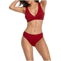 Ženski kupaći kostimi Tummy Control Plus size Coleit CoverUp modni bikini set kupaći kostim dva napunjena