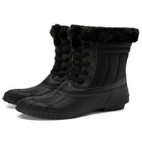 Crocowalk Ženska Plišane cipele Zimske cipele Okrugle cipele sa patkama Boots Women Hotch Comfort čipke
