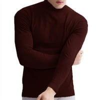 Muški terminski rukav s dugim rukavima, baš osnovni vrhovi meki ležeran pulover