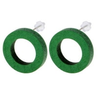 Žene Minđuše etničke stile Vintage okrugli krug Drvene naušnice zelene boje