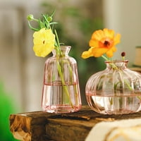 Set vaze Garhelper Glass Bud, postavite moderni vintage mini cvjetovi vaze za vjenčani stol