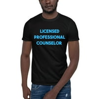 Plavi licencirani profesionalni savjetnik kratkih rukava majica s kratkim rukavima po nedefiniranim