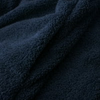 Ležerni dugi rukav sa gumnim gumbom Cardigan jakne dukseve za tinejdžerke Clearence Tamno plave veličine