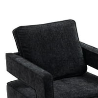 Artlia 30.7 W Swivel Accent Otvorena stolica za stražnju stražnju stolica sa zlatnom kaučem za nehrđajuću