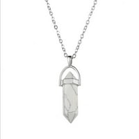 Ozmmyan Zlatna ogrlica za žene Rose Quartz ogrlica za žene zacjeljivanje kristalne ogrlice šesterokutna