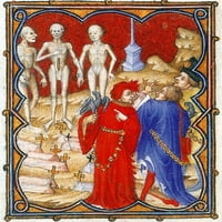 Danse Macabre, knjiga sati, 15. stoljeća Poster Print od izvora nauke
