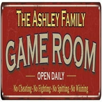 Porodični poklon Ashley Crvena igra Metalni znak 206180038576