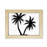 Plaža kokosovo drvo crna obris Desktop Foto okvir Slika umjetnosti ukras slikarstvo