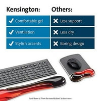 Kensington Duo gel miša i tastatura za ručni zglob BUNDLE, crvena