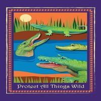 Toland Home Garden Protection Gators i Crocs Alligator Crokodil zastava dvostrano