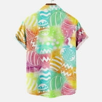 Muške majice modne grafičke grafičke tiše Havajski tines Top kratkih rukava Comfy bluza na plaži Ležerne vrhove sa džepom