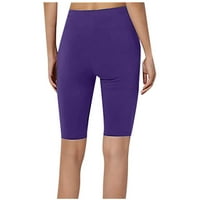 Žene Yoga Capris - Visoko stručno vježbanje trčanja Trkuće Yoga hlače Ležerne prilike Solid Boja Duljina