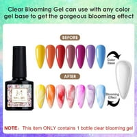 Clear Cvjeoma gel za nokte za nokte 8ml DIY akvarel maramerna traka Pink Blue Pastel cvijet noktiju