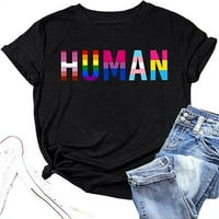 Ženska ljudska LGBT majica Rainbow Graphic majica