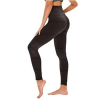 Smanjenje Ryrjj ženske kompresije yoga hlače visoke struke Atletska hlače Tummy Control Stretch Dužina