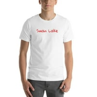 Rukopisano labutno jezero kratki rukav pamuk majica u nedefiniranim poklonima