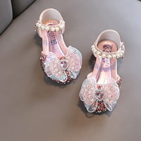 Eczipvz Toddler Cipele Kids Cipele Jesen Novo Dječja princeza cipele luk čvorove kožne cipele za ples performanse cipele Okrugli cipele za cipele na kolu 6C cipele