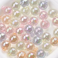Feildoo akrilni okrugli čari, šarene akrilne perle Privjesci čari za DIY minđuše privjesci za oblikovanje