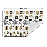 Tkani placemati, božićna ukras dizajn za ispis otporan na mrlje protiv klizanja za kuhinjski stol