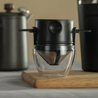 Smrinog Prijenosni filter za kafu, sklopivi kapalj od nehrđajućeg čelika sa držačima za čaše, konus