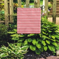 Tabela crveni karirani uzorak italijanski doručak Restoran Zemlja Pletina piknik Garden Zastava Dekorativna