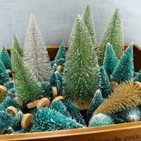 TABLETOP Mini božićno drvce, umjetno božićno minijaturno božićno stablo sa platnom bazom savršena za