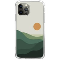 Green Mountain futrola za iPhone Pro, estetsko umjetničko dizajn TPU poklopac branika