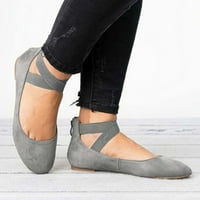 JJayotai Ženske sandale za čišćenje ženske elastične čipke sandale Majka ravne cipele okrugla glava