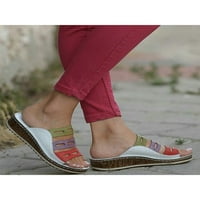 Sanviglor Dame Wedge Sandale Peep Toe platforma Sandal Beach Podešači Vanjske lagane modne klizne cipele