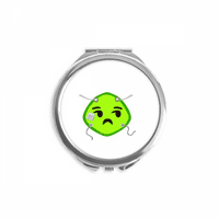 Green Schint Smail glava za izraz glave Kompaktno zrcalo okruglo prenosivo džepno staklo