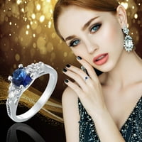 Chaolei prsten za žene Trendy Četiri kandže safir zircon elegantni prsten za rhinestone safir nakit