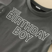 B91XZ Ljetni toddler dječaci kratki rukav printi za kratke hlače Dva odjeća set za djecu Baby Boy prvi
