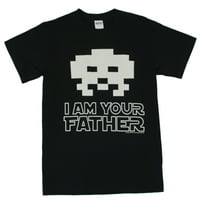 Space Invaders muns majica - Ja sam tvoj otac klasični loš momak napadnik