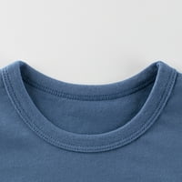 Toddler Boys T-majice Crew vrat kratkih rukava Djeca vrhovi crtani print plavi 100