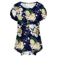 Žene Ležerne ljetne travne ruhove Dressy Clearance Loop Fit Slatka cvjetna print CrewNeck Osnovna bluza