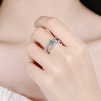 Ženski modni prsten otvoreni Podesivi prstenovibični cirkonijski obećavaju prstenove za njene prstenove