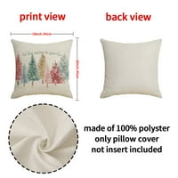 DENGMORE božićni jastuk navlake za ispisane bacanje jastuka kauč jastuk jastučnice ukrasni bacanje jastuk