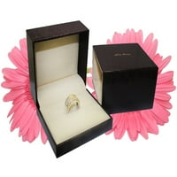 Black Diamond Angažman prsten okrugli rez crni dijamantni jastuk halo prstenovi 14k bijelo zlato 1.